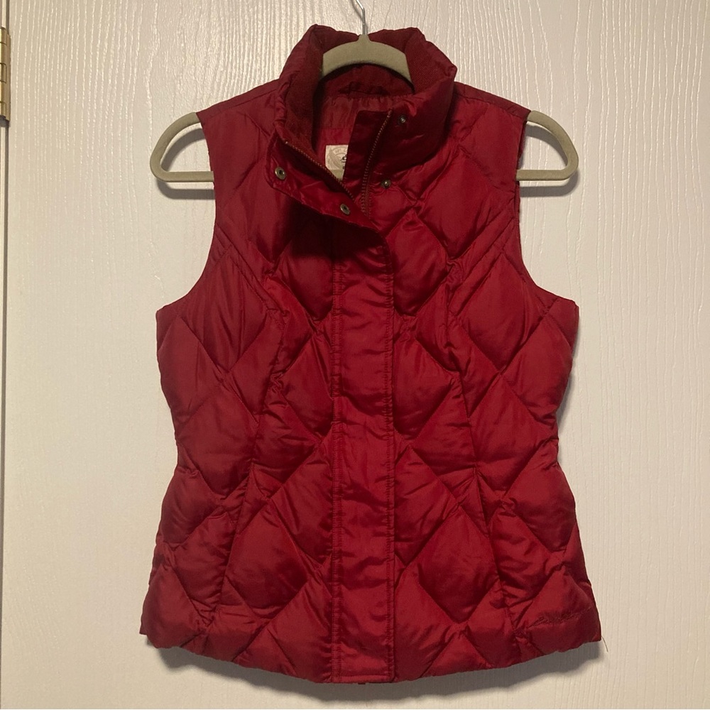 Eddie Bauer | Red down vest.